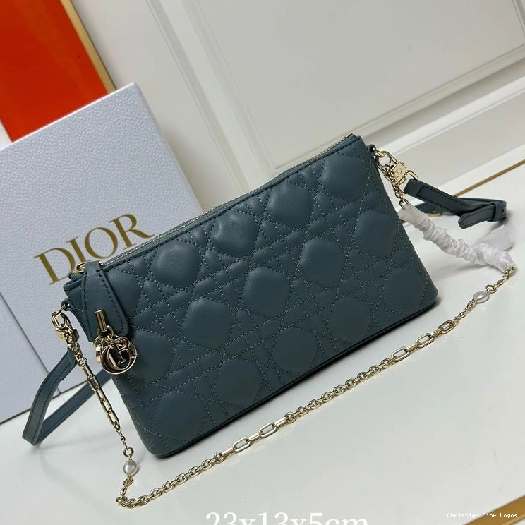 Cheap Cannage Dior Midi Blue Lambskin Bag Mini 0810 Luxury